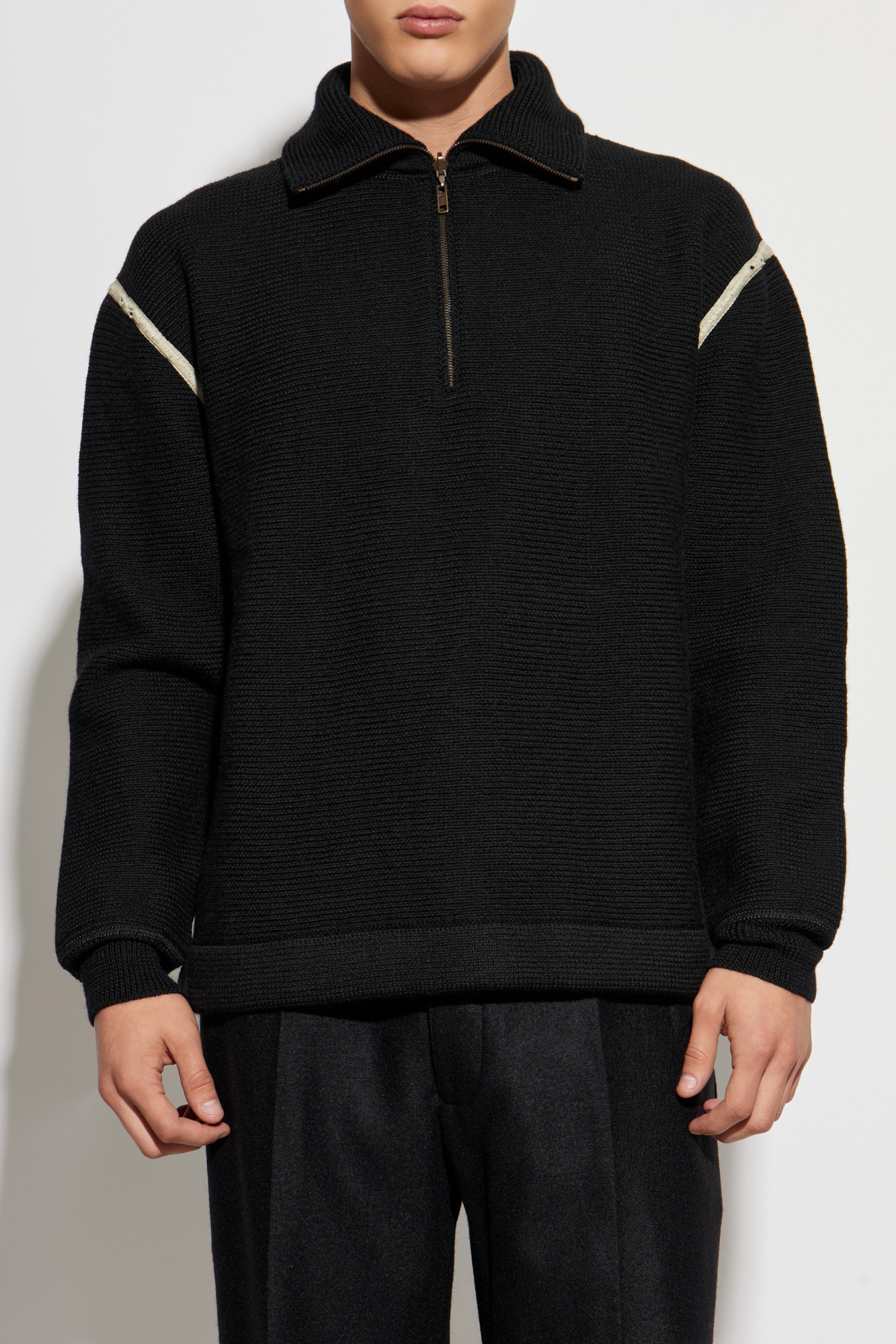 Black Sweater with a zip-up collar Maison Margiela - Vitkac AS